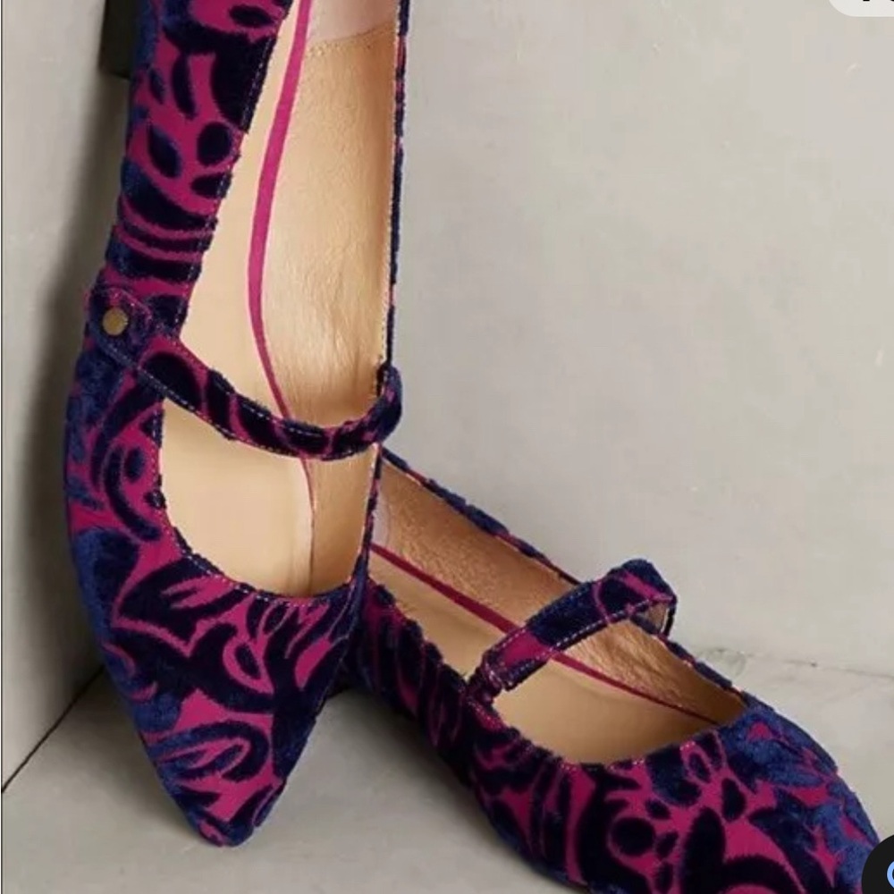 Farylrobin Pink & Blue Flats